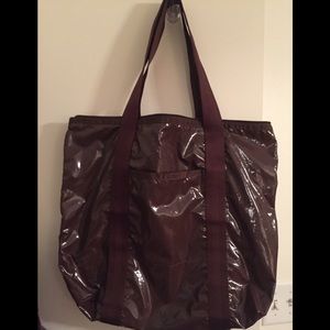 LeSportsac *Unique* Dark Plum Slicker Tote!